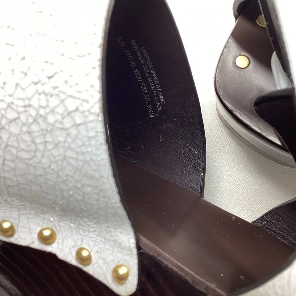 Tory Burch Caged Ankle-Strap Clog Sandals Size 9.5